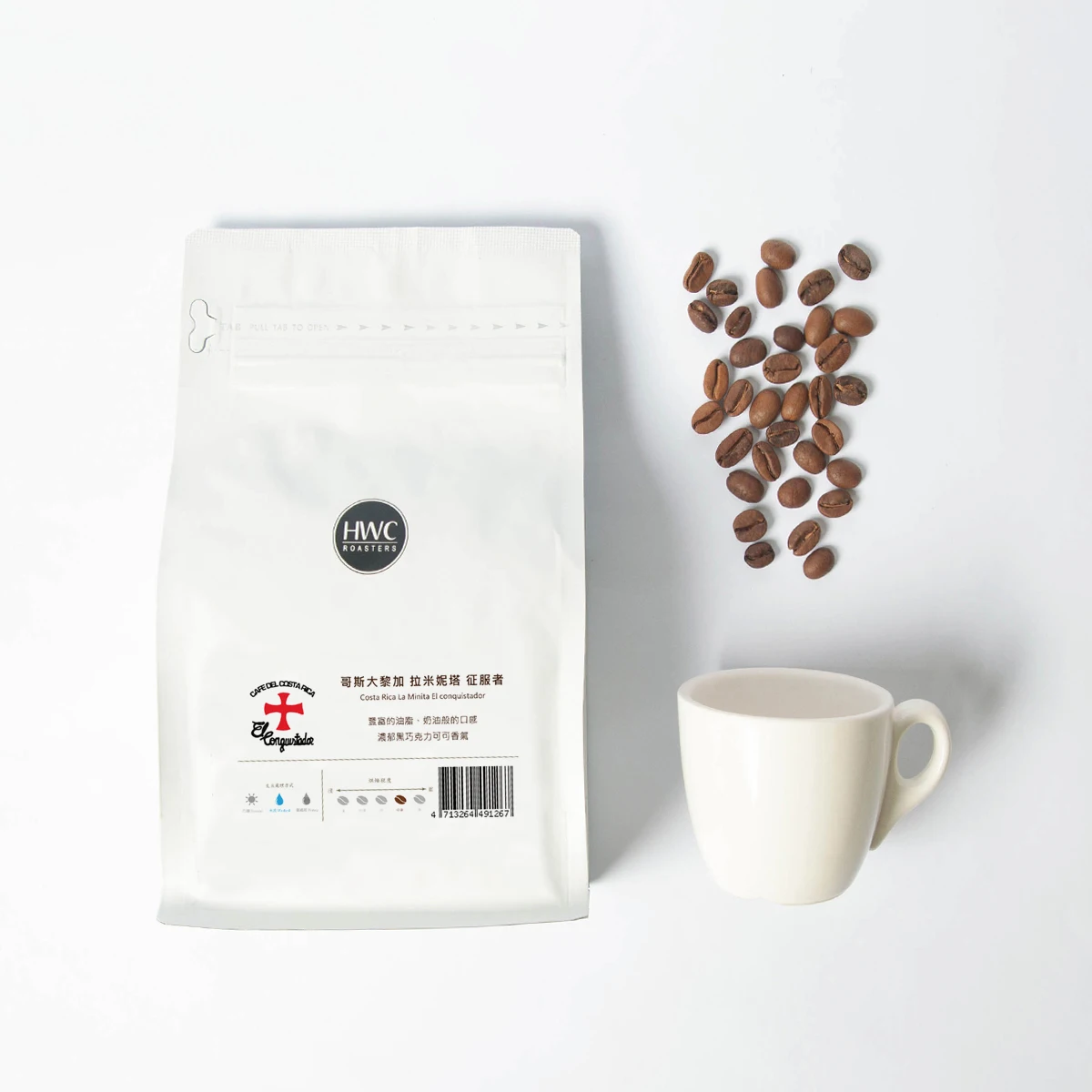 Ready To Ship Hot Sale Single Origin Costa Rica La Minita El Conquistador Roasted Coffee Beans Specialty Coffee