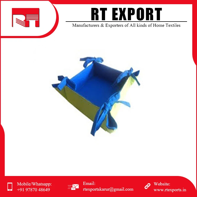 2021 Wholesale Bread Basket 100% Pure Cotton Best Quality Bread Basket Available in Manufacturer Price .