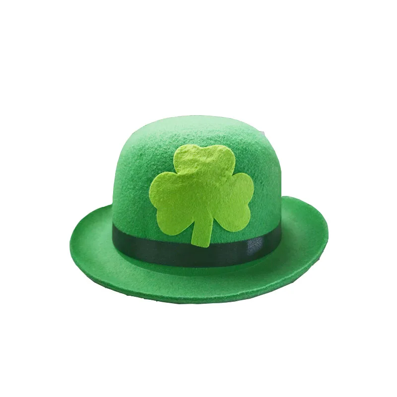 Оптовая продажа, Нетканая зеленая шляпа в Ирландском стиле для выпускного вечера на День Св. Патрика