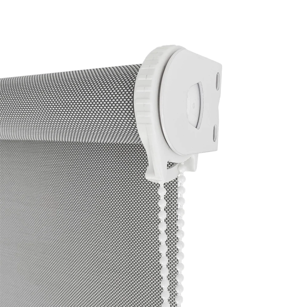 Gray Indoor Roller Blinds Fabric Sunscreen Roller Blinds