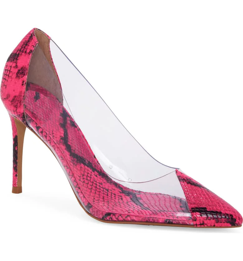 Crocodile Design Pointed Court Heels Shoes High Ladies Heel Female Sandals New Popular Design and Fashion Women High (5cm-8cm)