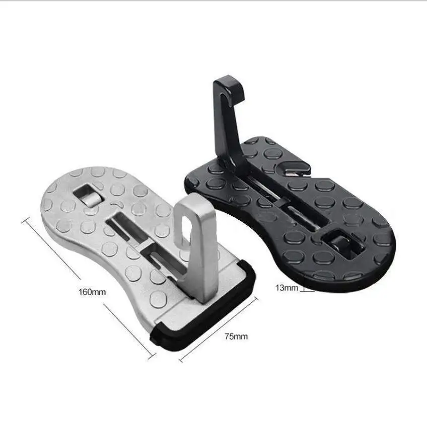 Multifunction Car Doorstep Auto Roof Rack Ladder Car Door Latch Hook Step Pedal with Glass Breaker Safety Hammer