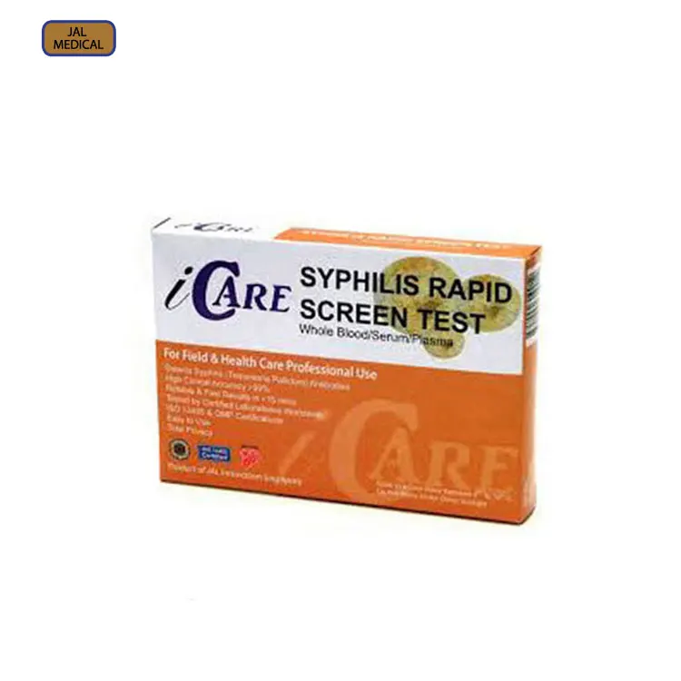 Great Leading Manufacturer of Best Selling One Step Single Use Rapid Syphilis Test Kit at Good Price