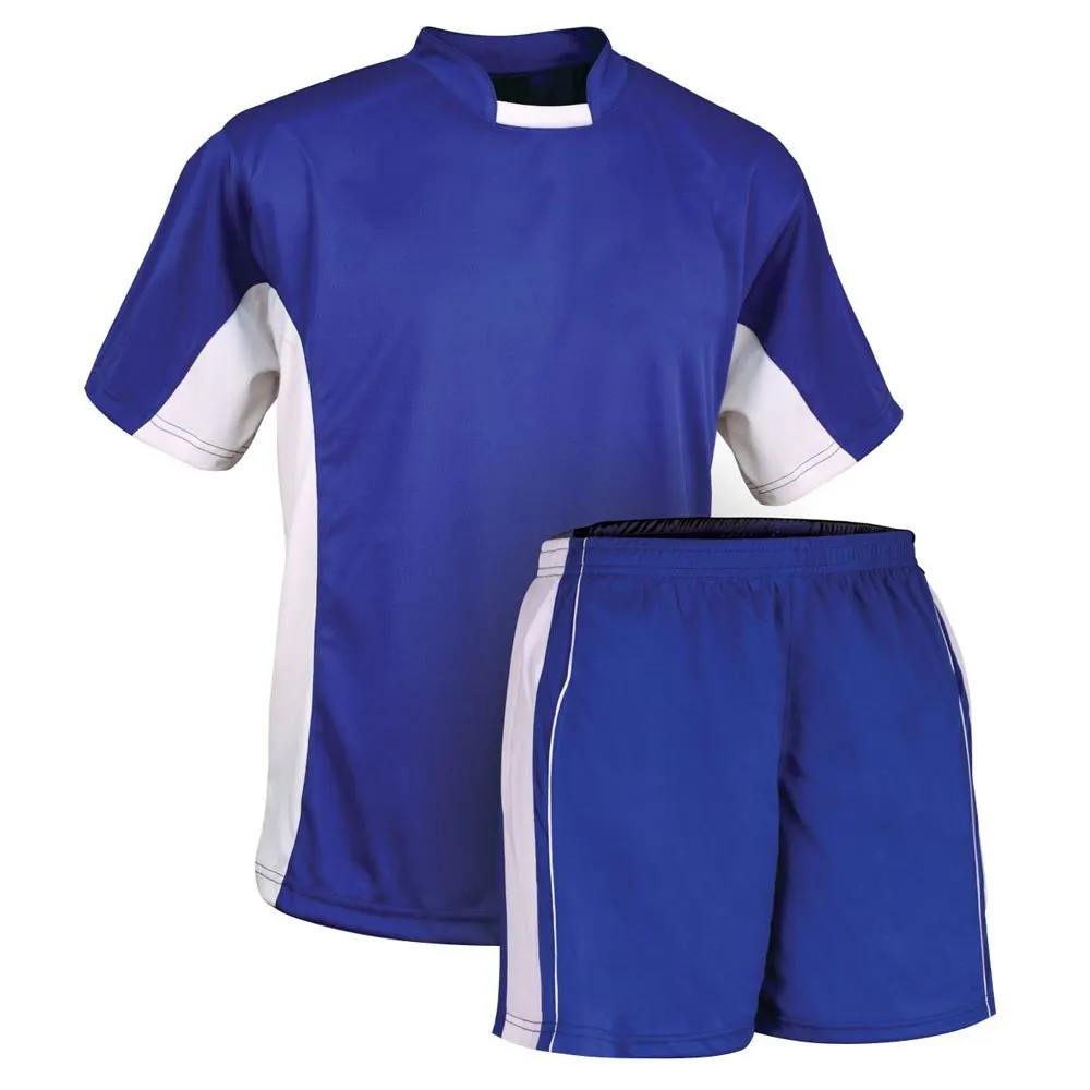 
Double tone color Soccer Uniform Quick Dry Jersey with Short hot Selling uniform for sale 