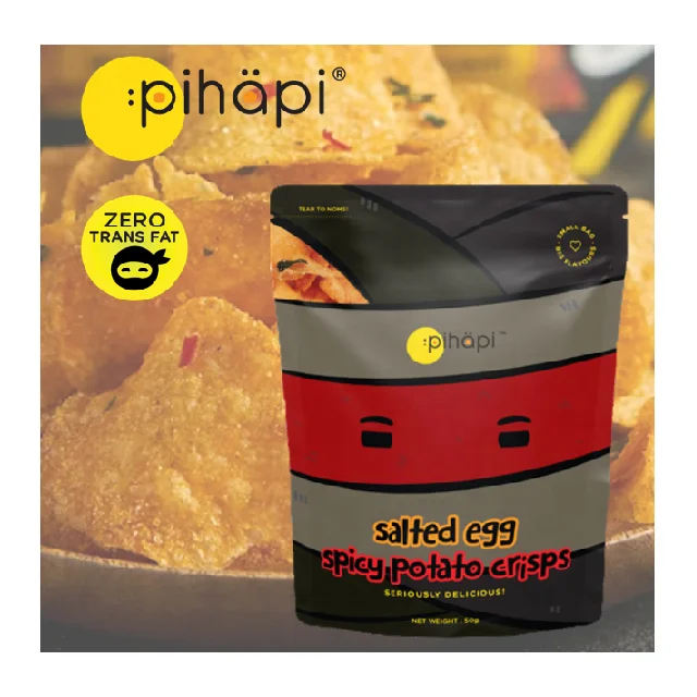  Уникальные и Аутентичные соленые яйца Pihapi острые картофельные чипсы