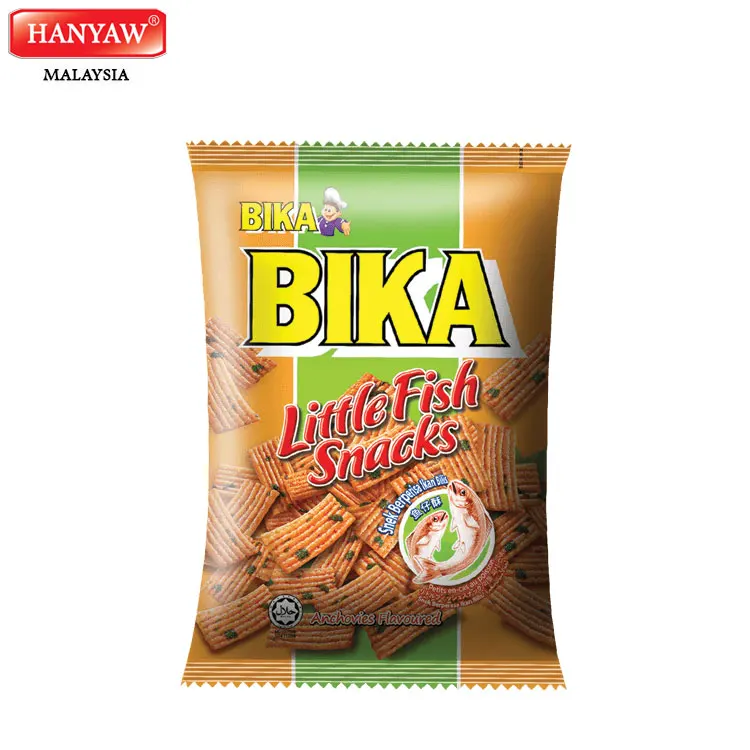 [Malaysia] Fast Shipping + Halal Certified BIKA LittleFish Snacks Anchovies Flavoured ( 10 pcs x 6 Bags x 70g / Ctn )