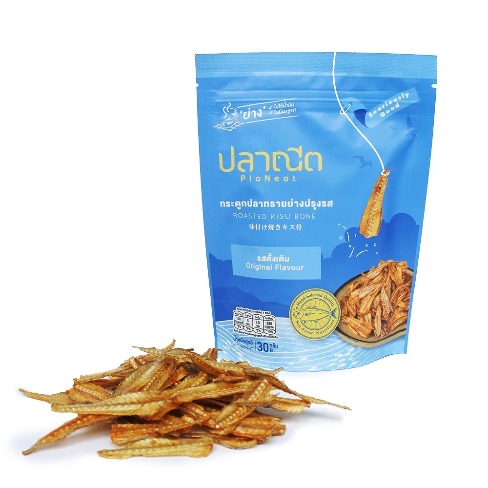 
Thailand Planeat Seafood Snack Roasted Kisu Bone Fish Original Flavour 