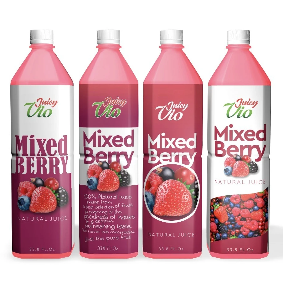 JUICY VIO - Gluten Free Drink - Fresh Mango Juice 1L/33.8O.z PET Bottle