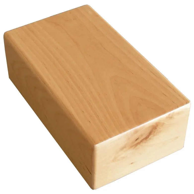 pine wood yoga block  for exercise and promotional and Customized size classic design