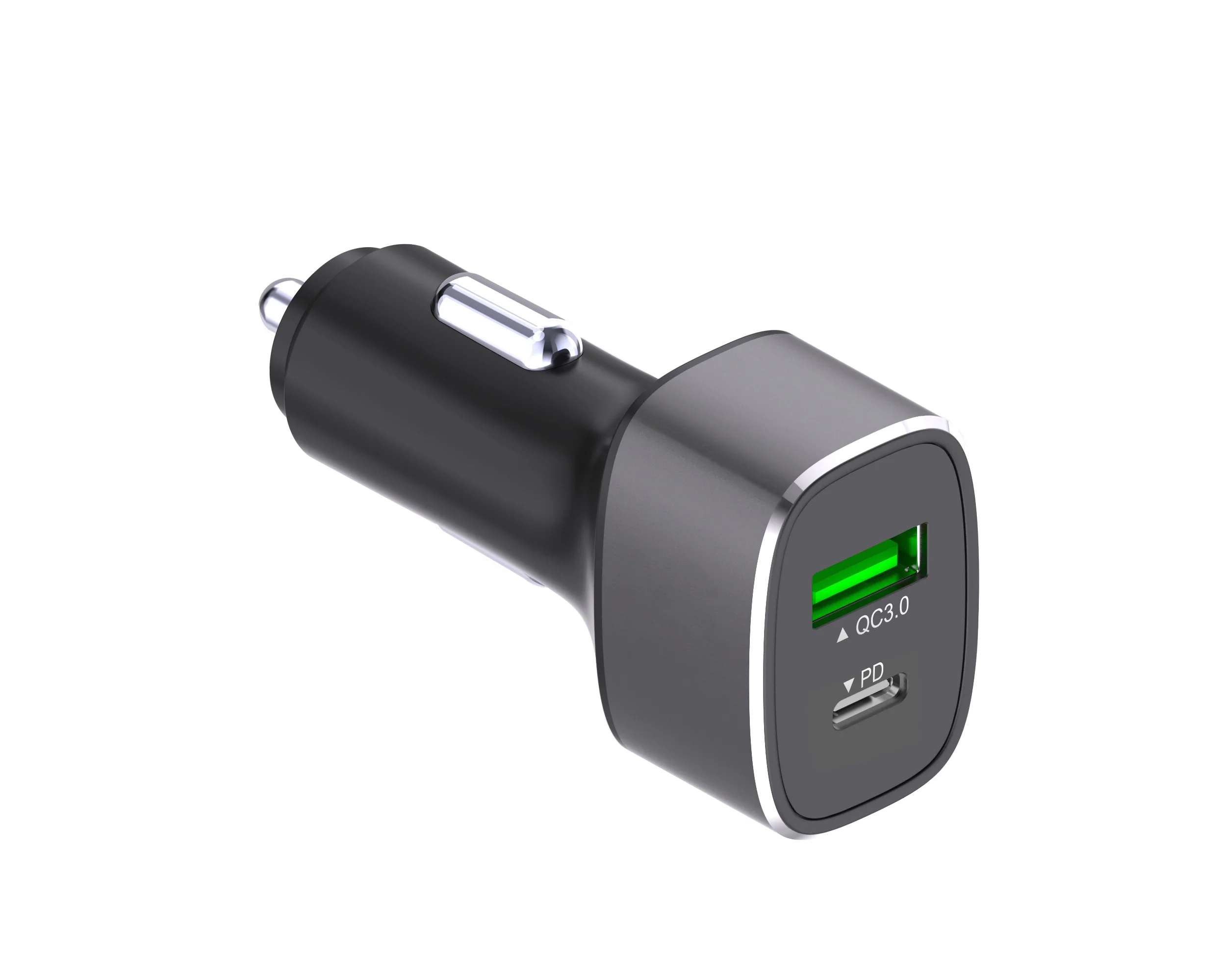 KC PD PPS 45W & QC3.0 18W 2-port pd qc3.0 car charger Type c car charger 63W for Samsung S22, iPhone and Laptops