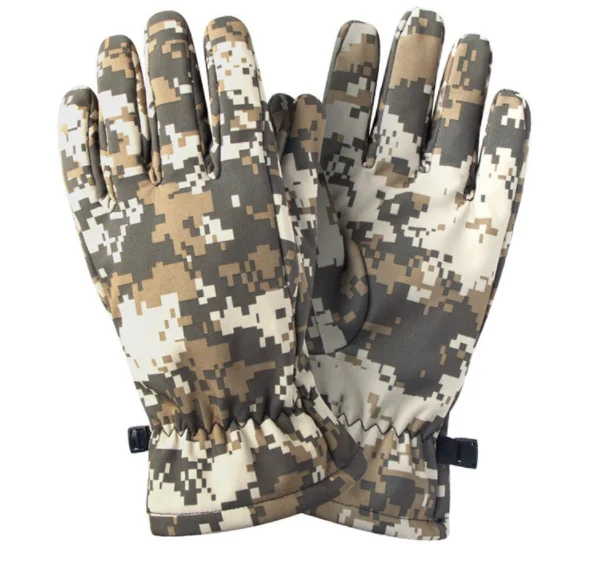 Winter Outdoor Anti-slip Fishing Shooting Camouflage Elastic Full Finger sports Hunting Gloves