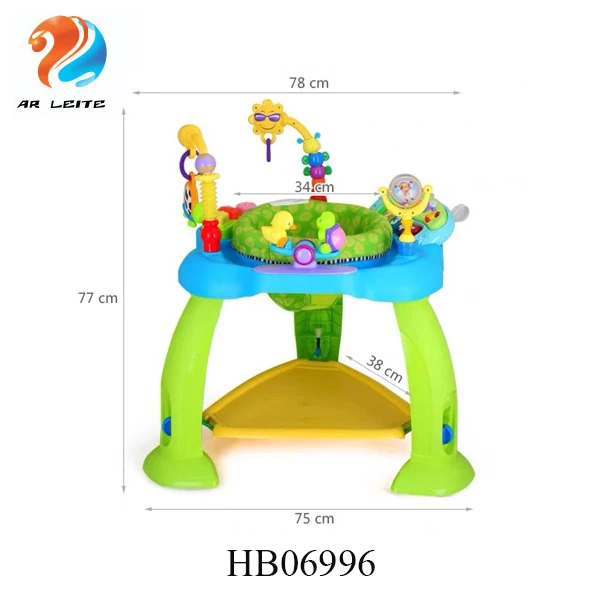 Safety high quality Musical baby jumping high chair round baby jumper Baby Chair With Rattles and Electronic Keyboard