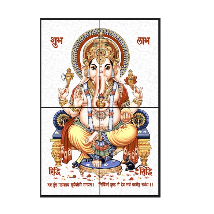 Unique Pooja Room High Gloss Lord Shiva Wall Tiles God Picture Digital Printed Ceramic for Temples and Home