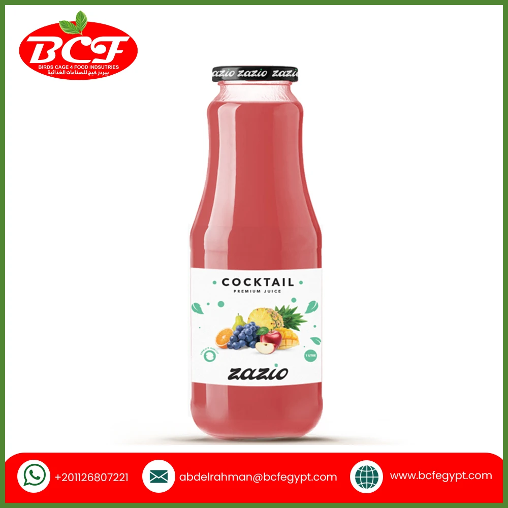 Ready to Ship Bulk Fruit and Vegetable Juice Zazio Cocktail Juice Nectar 1 Litre