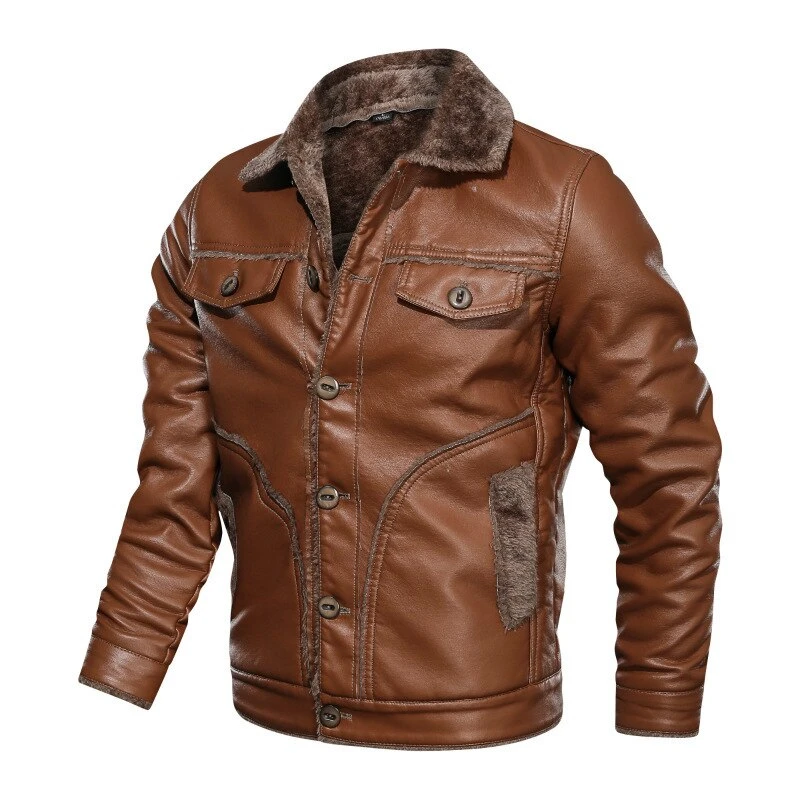 Top High Quality Leather Jacket Cow Hide Inner Fur with Original Pure Premium Quality for Men Wool / Viscose Shell Racer Jacket