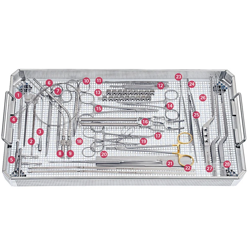 Spinal Instrument Tray Lumbar Instruments Neurosurgery Set