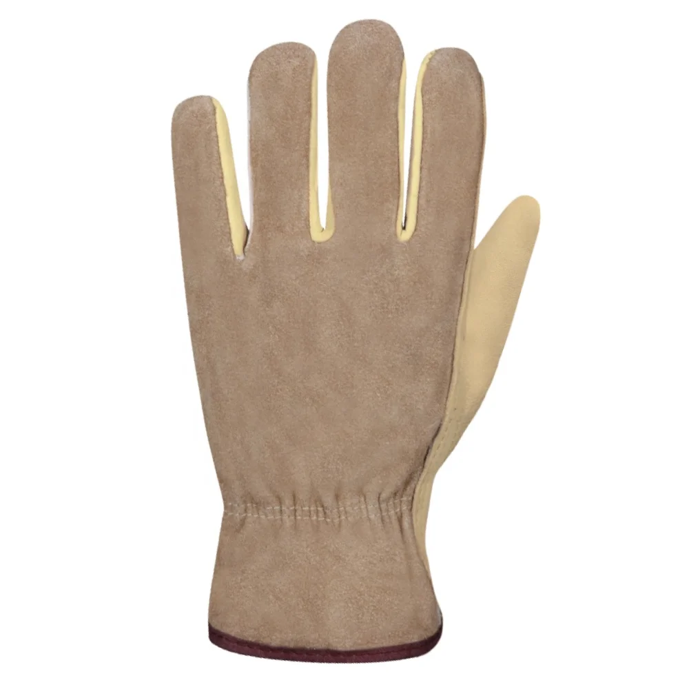 Goat Skin Driver Glove Cut Resistant Black Back Closer Without Lining Eye Pattern Driver Gloves Men