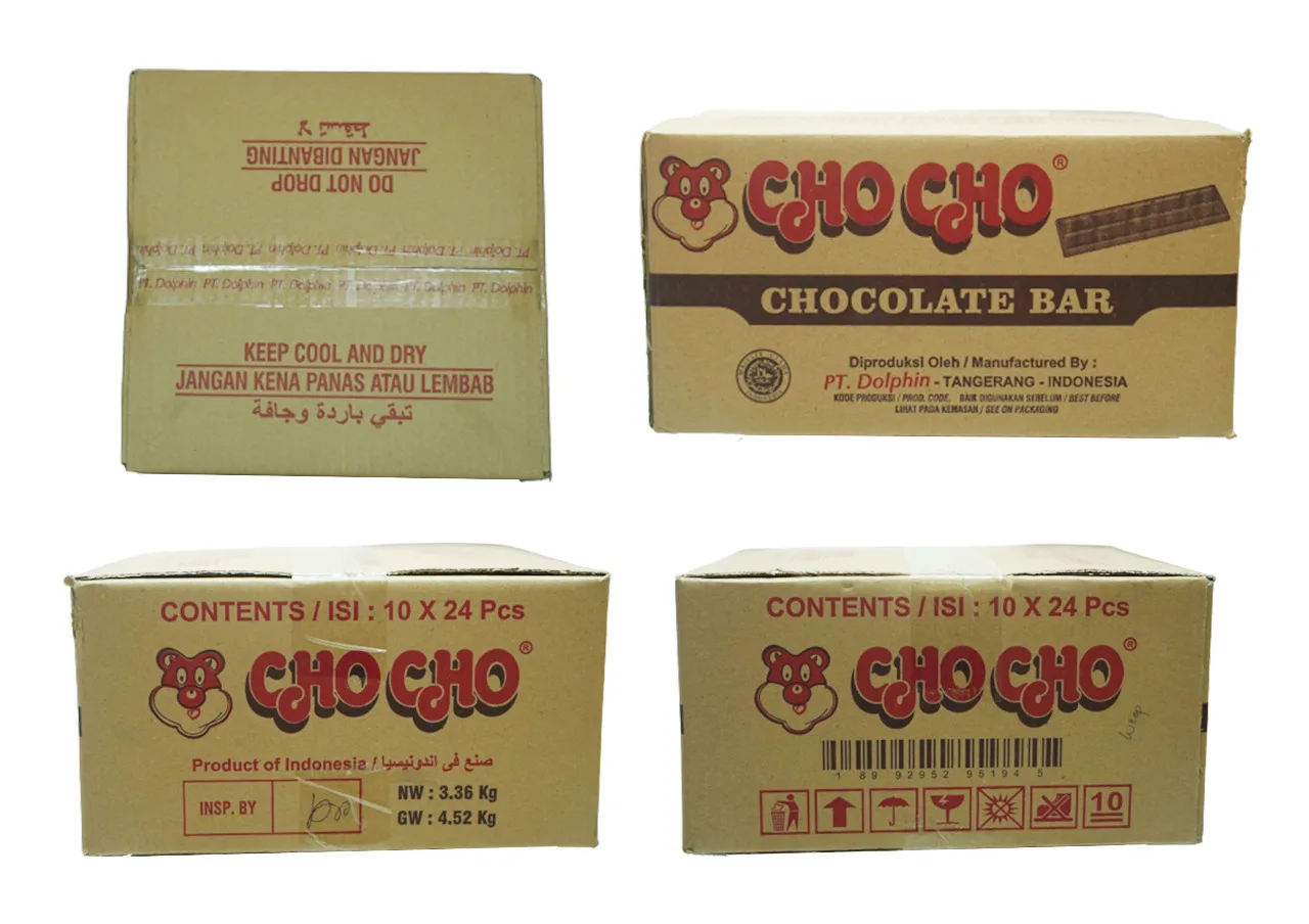 CHO CHO Chocolate bar 14 g Delicious Compound Chocolate 24 pcs