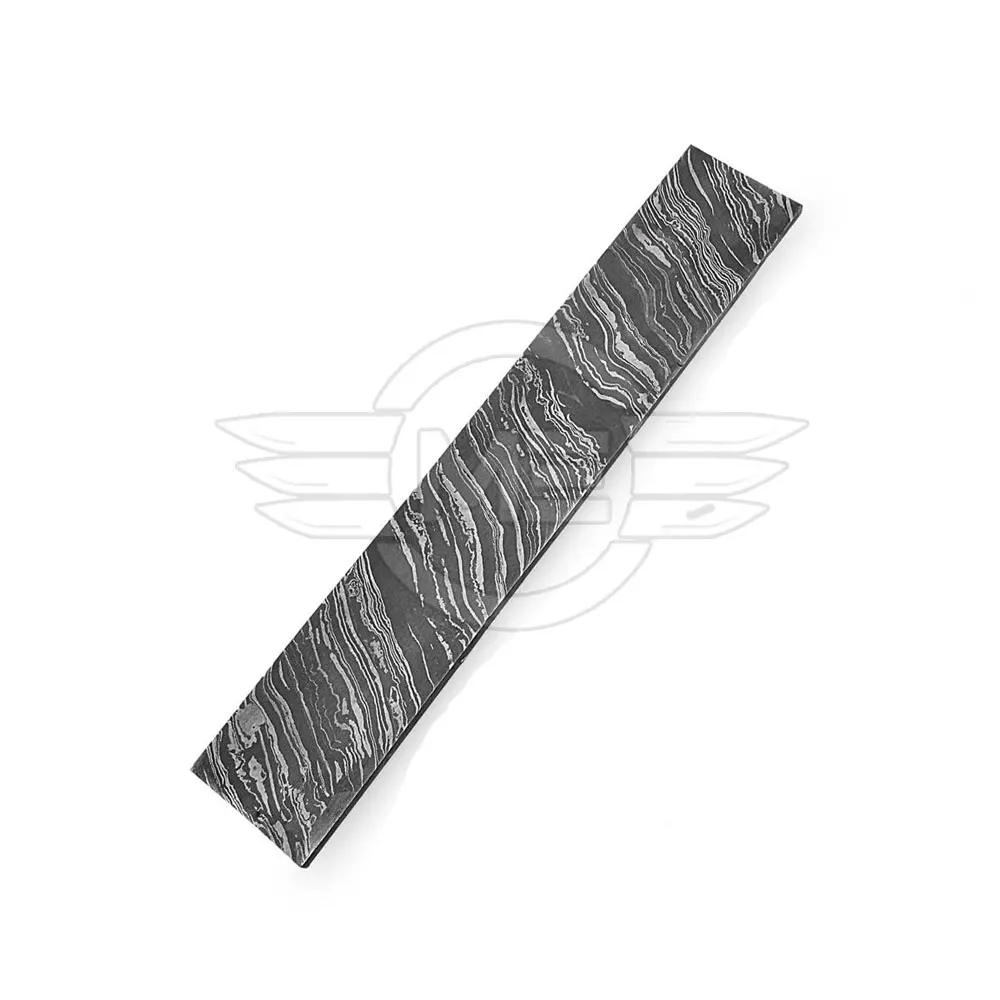 
DAMASCUS BILLET BAR WITH RAIN DROP PATTERN FOR MAKING KNIVES 