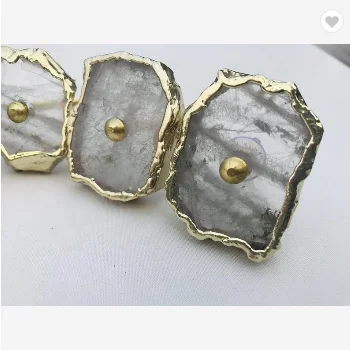 Прозрачный Агат Классическая винтажная отделка шкаф ящик вытяжной комод декоративные ручки для интерьера