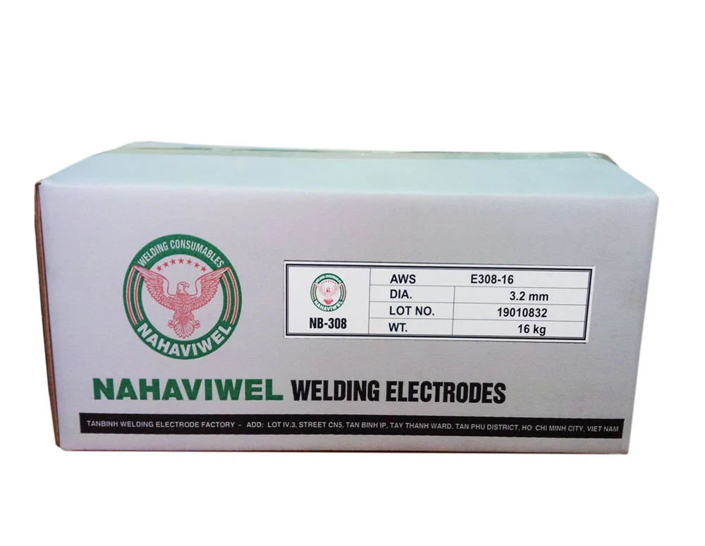 QUALITY NAHAVIWEL NB-308 2.0MM STAINLESS STEEL AWS E308-16 WELDING ELECTRODE