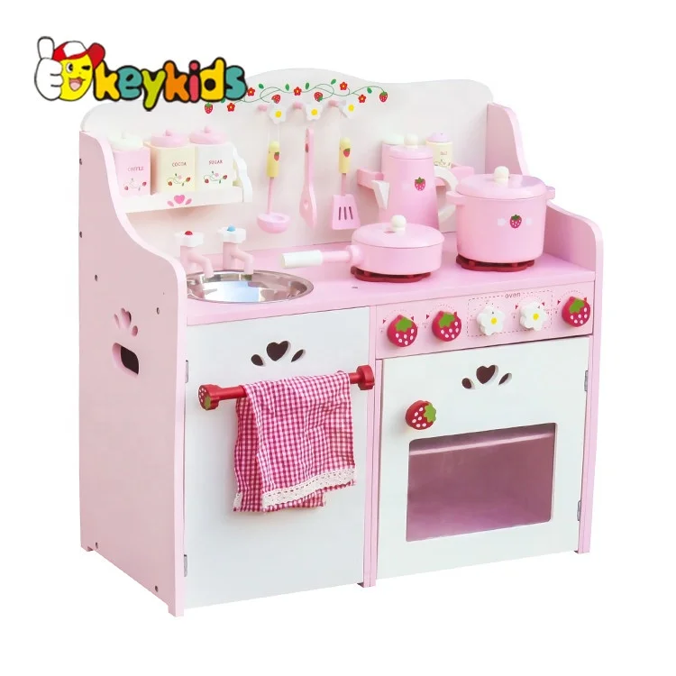 В наличии, деревянная кухонная игрушка для детей, деревянная игрушка в виде клубники, кухонный набор, игрушка для детей WJ279058