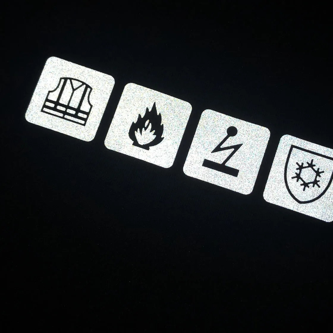 Fire Retardant FR reflective safety clothing and uniforms reflective heat transfer logo