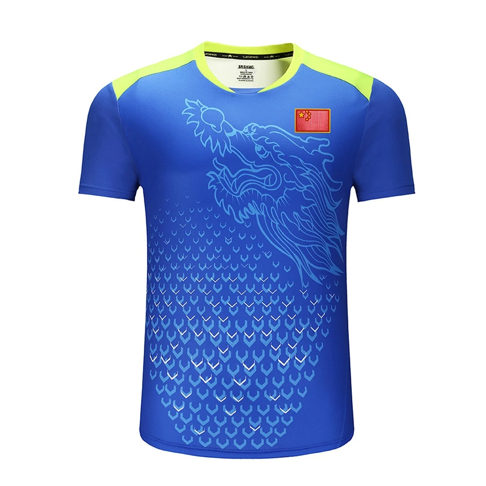 cheap rate  high quality sublimation Table tennis t shirt training sport tennis cricket shirt jersey