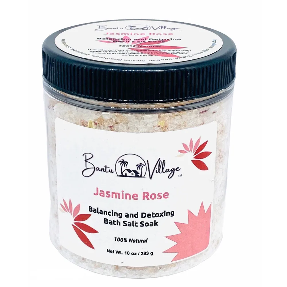 BANTU VILLAGE Jasmine Rose Dead Sea Bath Salt Soak