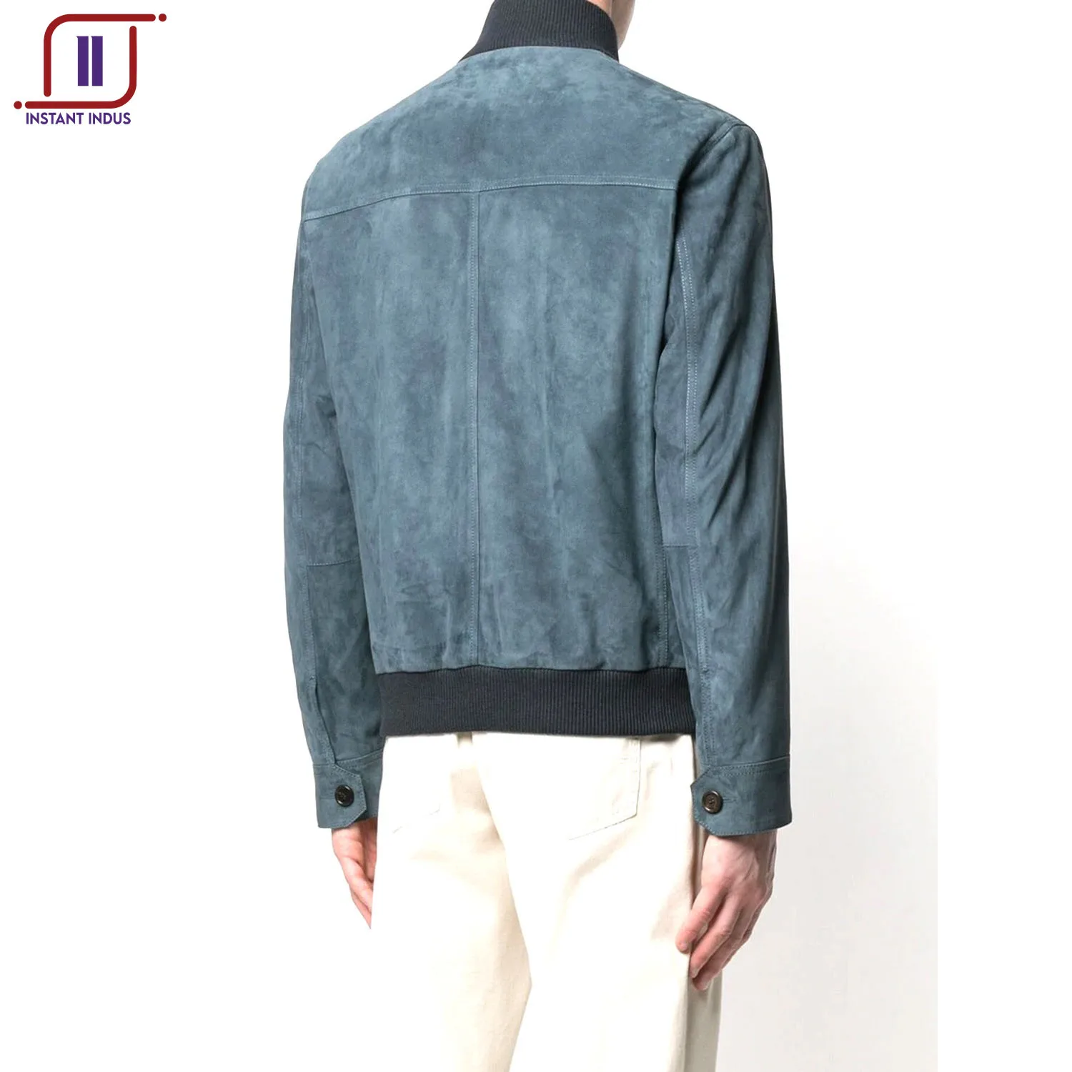 Custom Made Suede Leather Jacket New Causal Autumn Fashion Warm Windproof Leather Jackets For Mens.