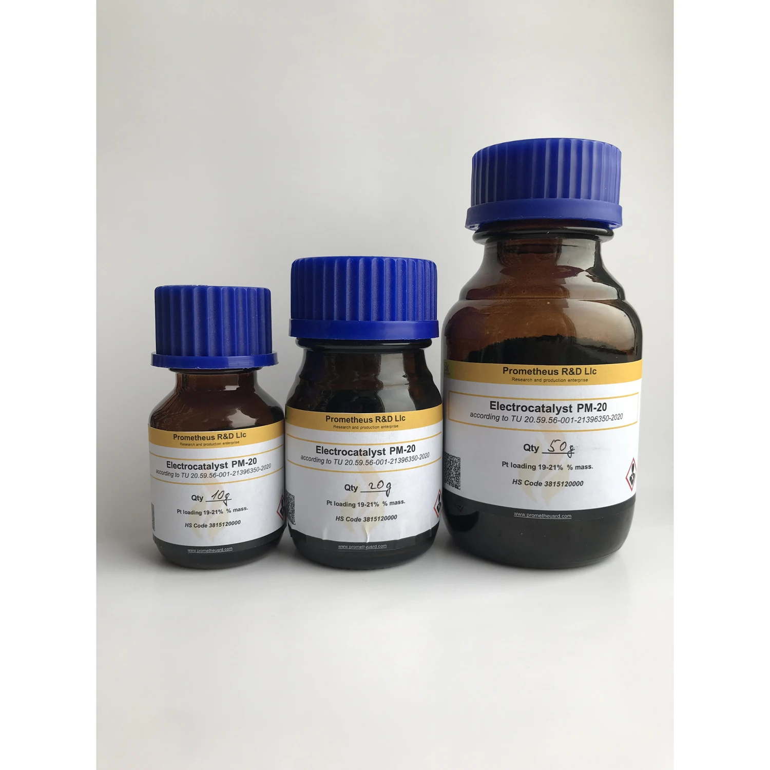 Platinum on carbon chemical catalyst 20% for PEM fuel cells, platinum catalyst