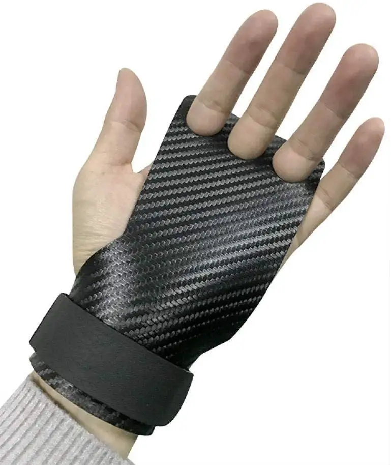 Gymnastic Weight lifting Carbon fiber hand grips pad Palm protector Calleras Crossfit Gym Gymnastic Grip Thickness