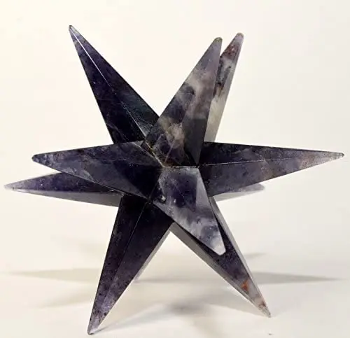 Натуральный высококачественный драгоценный камень Merkaba 12 точек звезда Оптовая цена Чакра Исцеление Меркаба