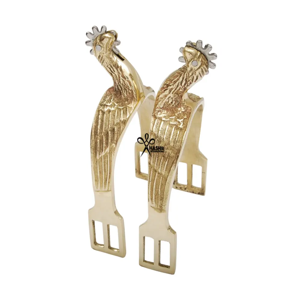 Horse Spurs Knob End Brushed Stainless Steel Top Quality Riding Horse Spurs