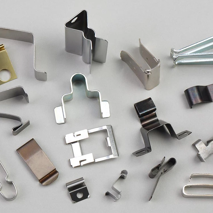 Custom Silver Plated Motor Mounts Clips With Holes Tin Plated Brass Sheet Holder Fuse Clip