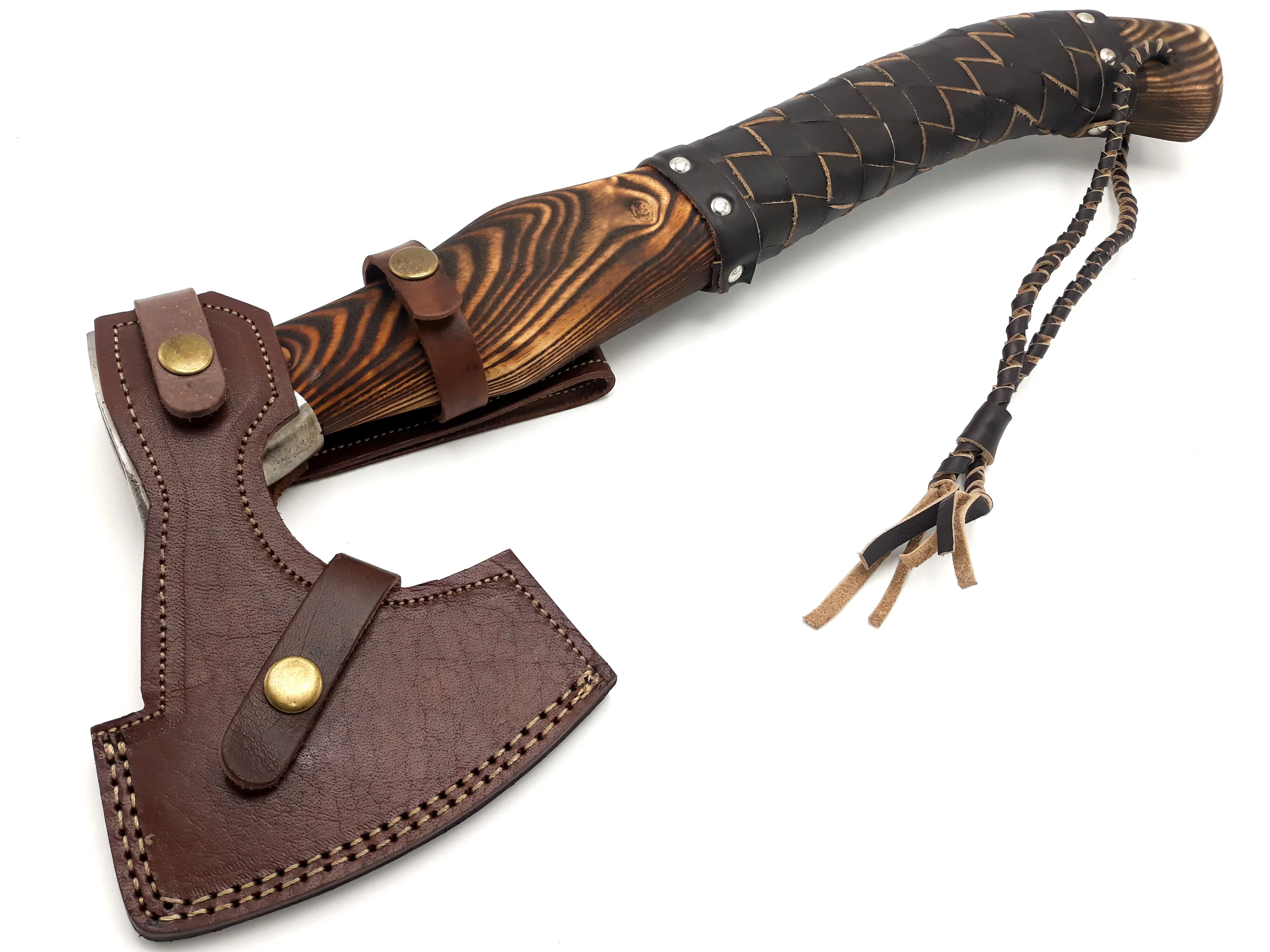 1095 High Carbon Steel Embossed Head Axe