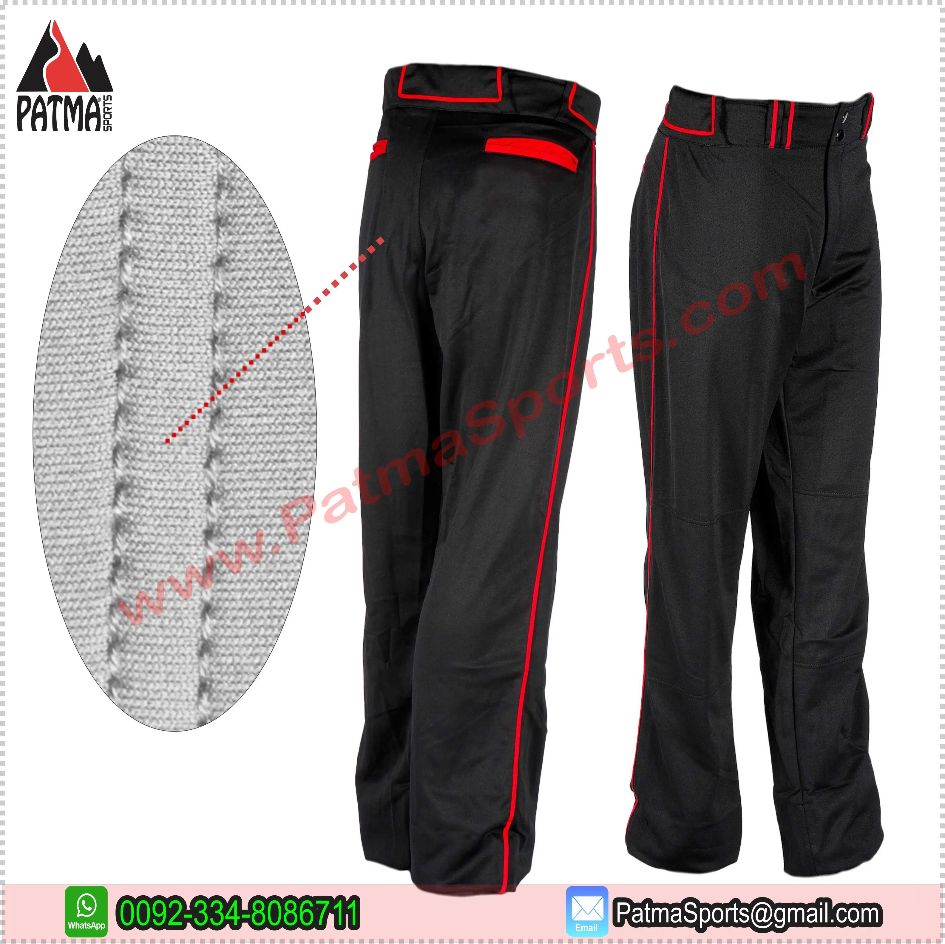 Trending 100% Polyester Plain Custom Sublimation Baseball and Softball Pants for Custom Logo Labels Tags Packing Bags