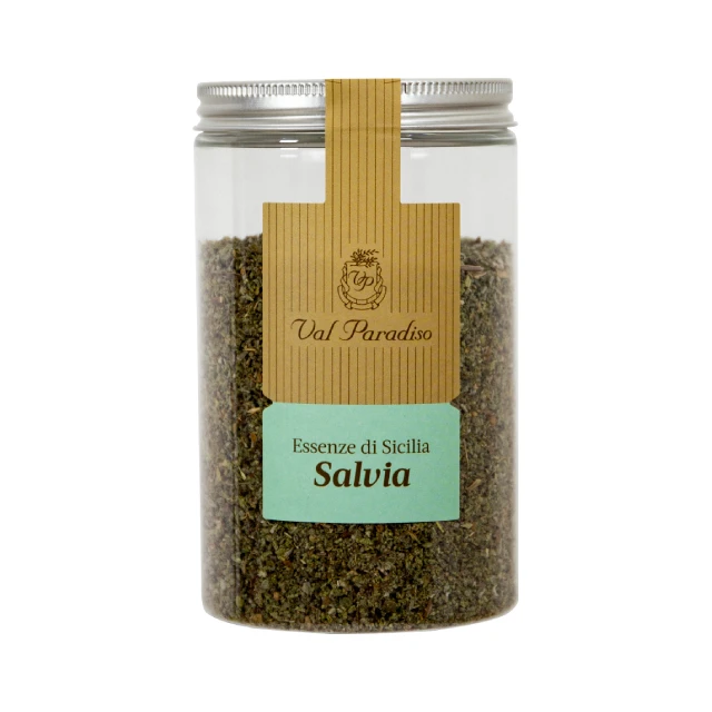 NO GMO Made in Italy high quality sicily product used in Mediterranean cuisine Salvia officinalis 45 g jar