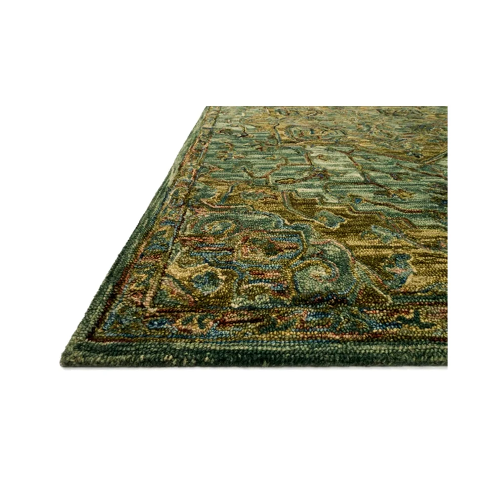 Custom Design Hand Tufted Rugs VK 20 Dark Green Tobacco Rug Custom Made Rugs Exporter
