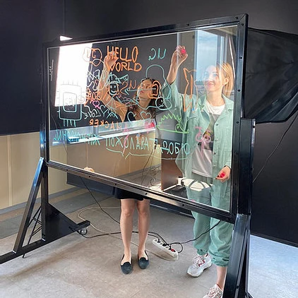 Whiteboard for Classroom/Office/Film Studio/Personal Usage, Dry Erase Board Made of Glass, Durable Metal Frame, Cheap Prices