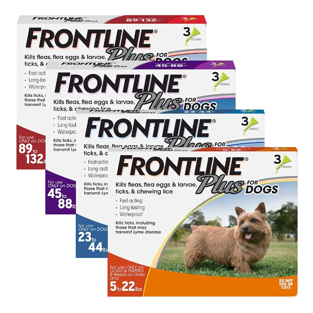 Top Quality Wholesale Price Of FRONTLINE Plus Flea and Tick Treatment for Dogs (Extrs Large Dogs, 89-132 Pounds 3 Doses)