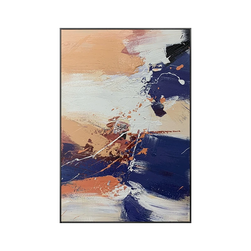 Горячая Распродажа современный дизайн абстрактная картина отпечатка синего цвета для украшения отеля маслом 20*30 дюймов