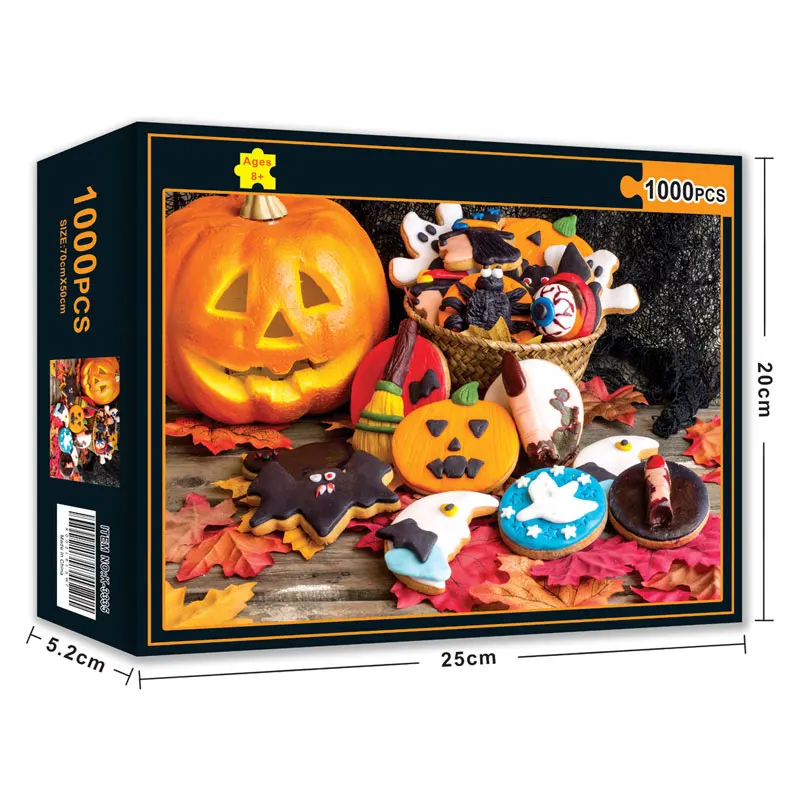 Wholesale Painting Paper DIY Adult Kid Manufacturer Children Custom Jigsaw Pieces Box 3d Game Puzzle 1000