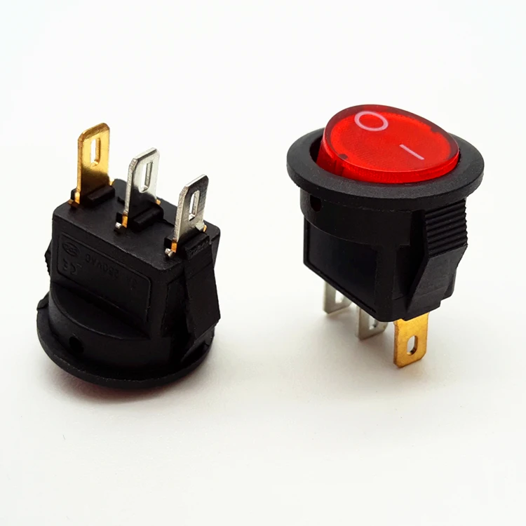 SHUYI  rocker switch 12V light switch round t120/55 lamp rocker switch