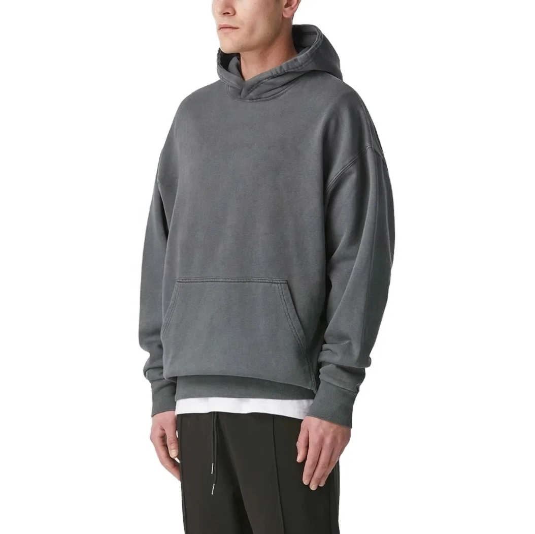 2022 wholesale men hoodie Custom Solid Color acid wash Sweatshirt Hoodie Blanks Bandana Hoodies
