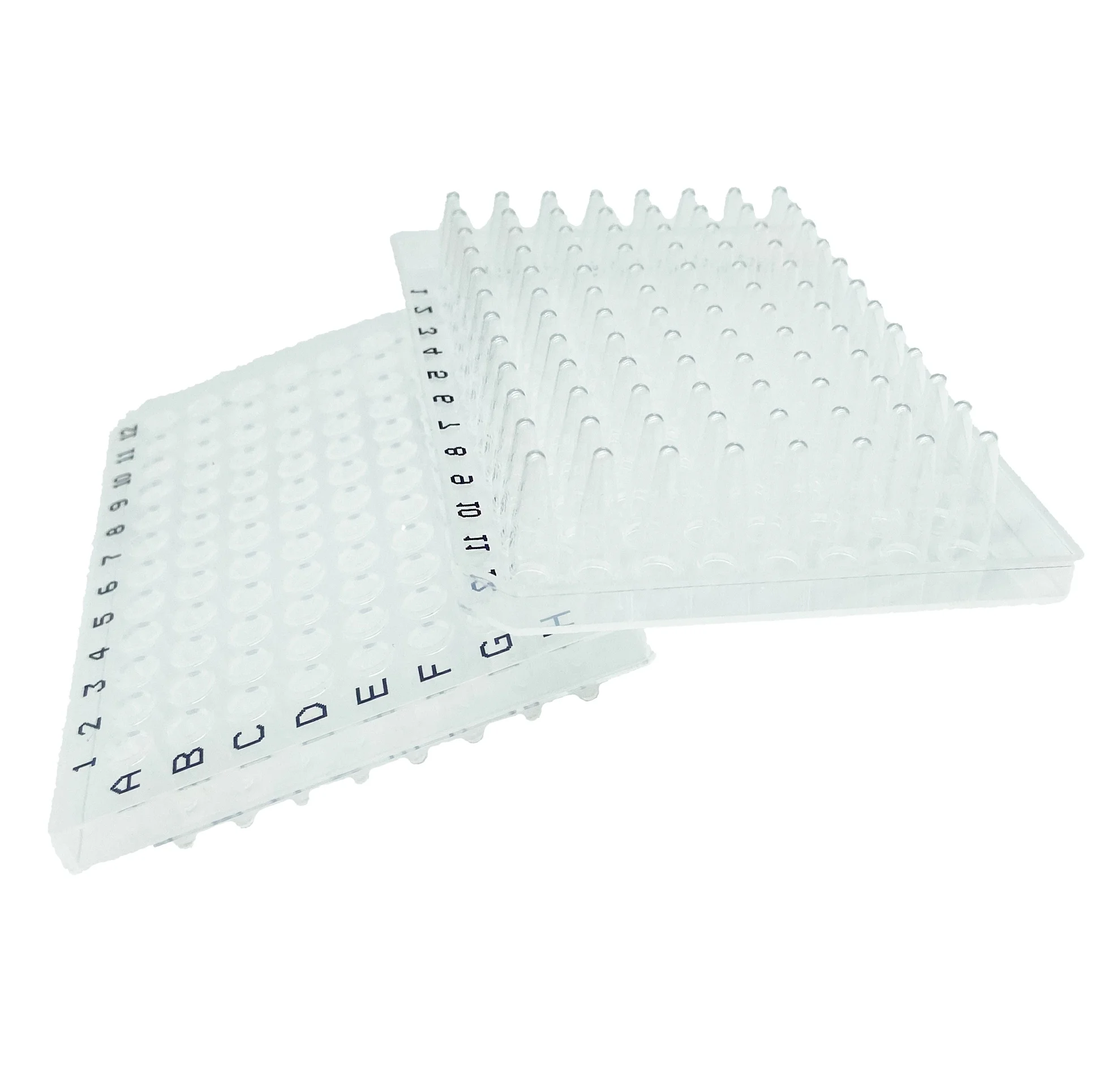 96 скважин qPCR пластины плинтусы 0,1 мл 0,2 мл прозрачные белые лабораторные