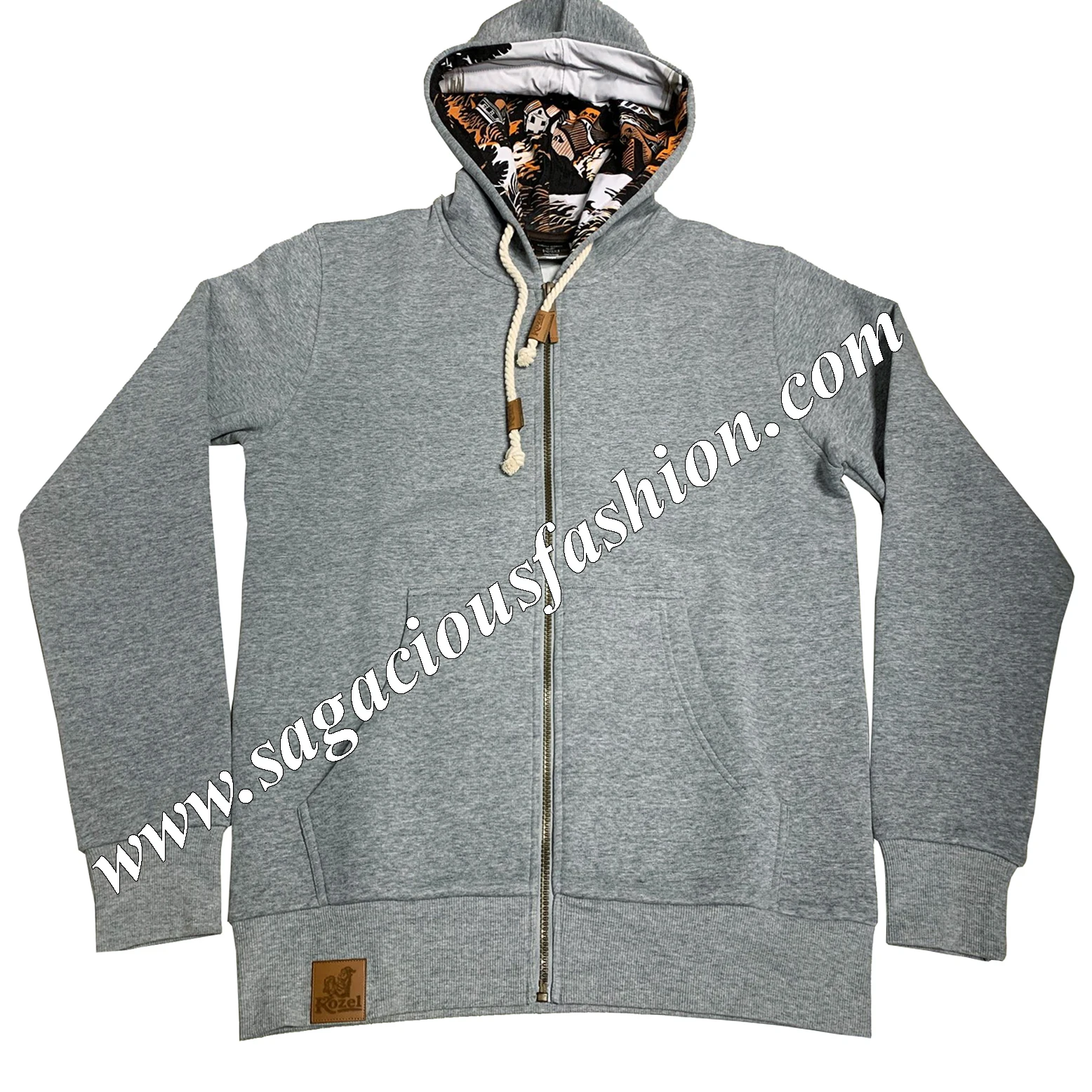 
80% Cotton 20% polyester 320 GSM Hoodie jacket for men 