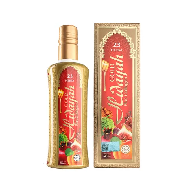 Hidayah Gold Plus Collagen Drinks with Herbal Ingredients To Strengthen Immune System & Increase Level Of Physical Fitness