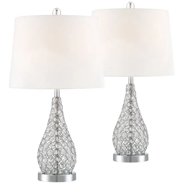 Modern Table Lamps With Crystal Beads