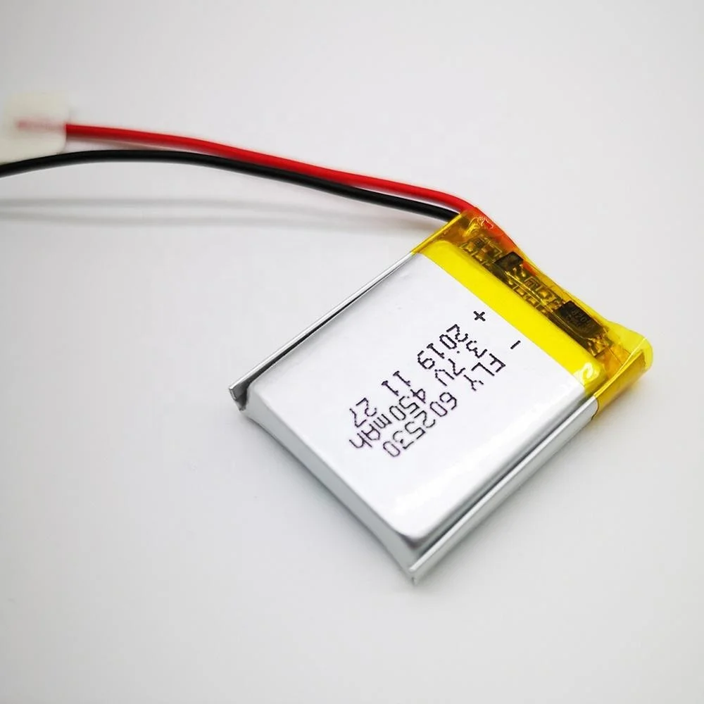 3.7V Lipo  602530  450mAh Li-polymer Battery  with KC